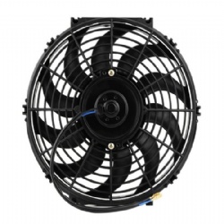 12 inch  Universal  Car Slim Push Pull Electric Engine Cooling Fan 12V with Mounting Kit,