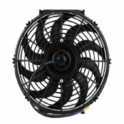 12 inch  Universal  Car Slim Push Pull Electric Engine Cooling Fan 12V with Mounting Kit,